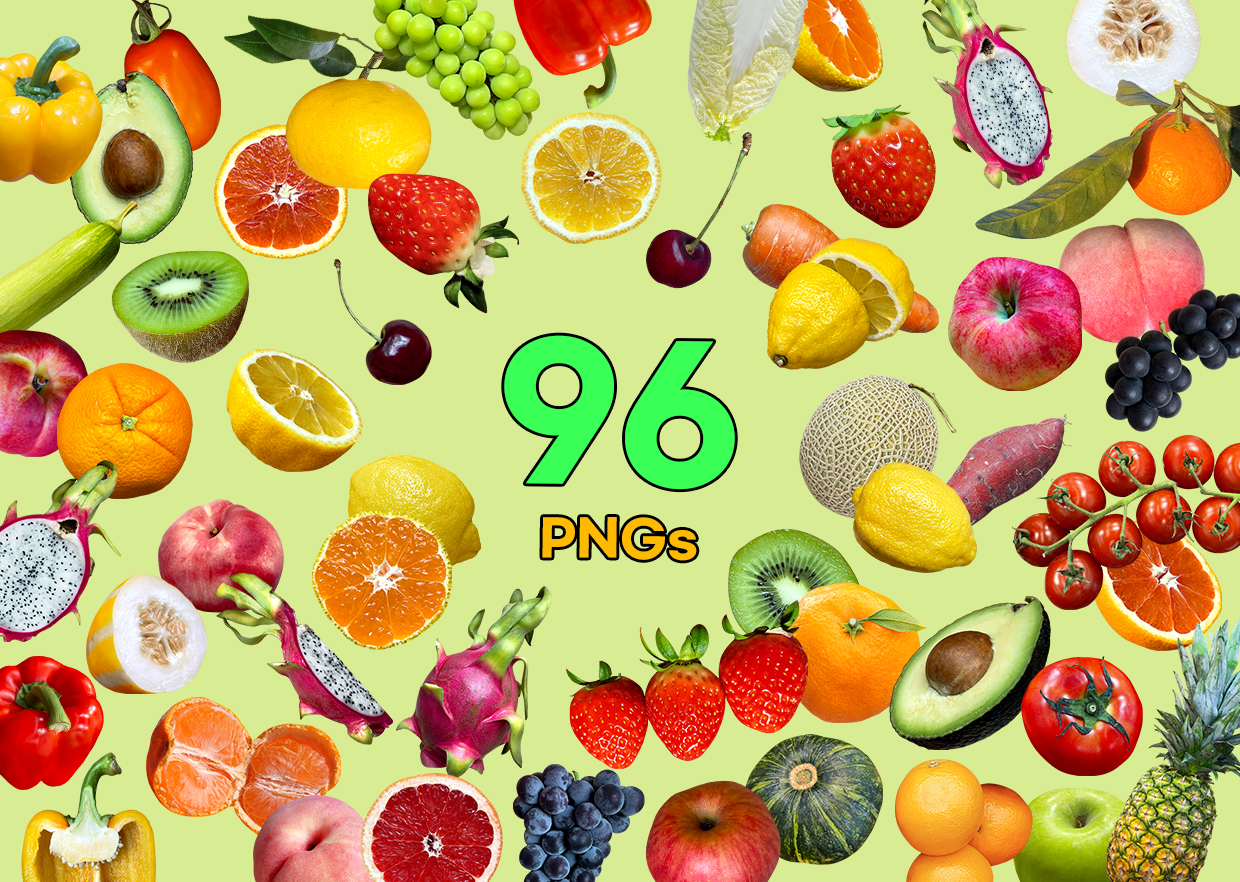 Fruits & Vegetables PNG Vol. 01 product thumbnail