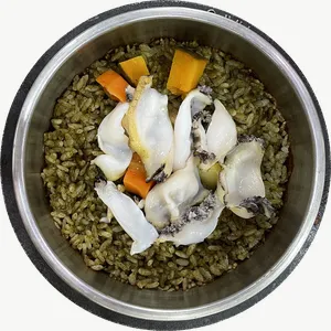 Clam noodle soup food PNG with transparent background, real photo cutout