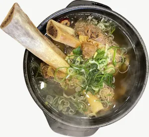 Gomtang food PNG with transparent background, real photo cutout
