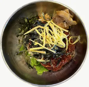 Herb noodle soup food PNG with transparent background, real photo cutout