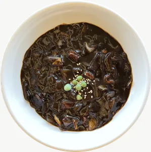 Jajangmyeon food PNG with transparent background, real photo cutout