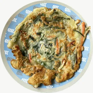 Pajeon food PNG with transparent background, real photo cutout