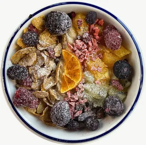 Poke bowl food PNG with transparent background, real photo cutout