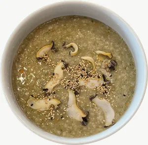Seolleongtang food, bowl view PNG with transparent background, real photo cutout