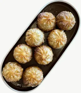 Takoyaki food PNG with transparent background, real photo cutout