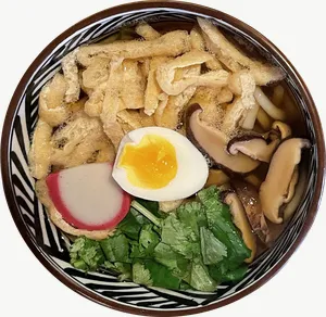 Tofu salad food, bowl view PNG with transparent background, real photo cutout