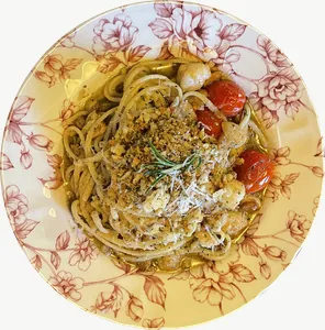 Tomato pasta food PNG with transparent background, real photo cutout