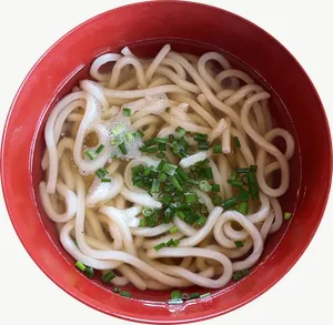 Udon food PNG with transparent background, real photo cutout