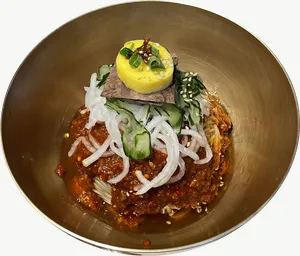 Yukgaejang food, vivid PNG with transparent background, real photo cutout