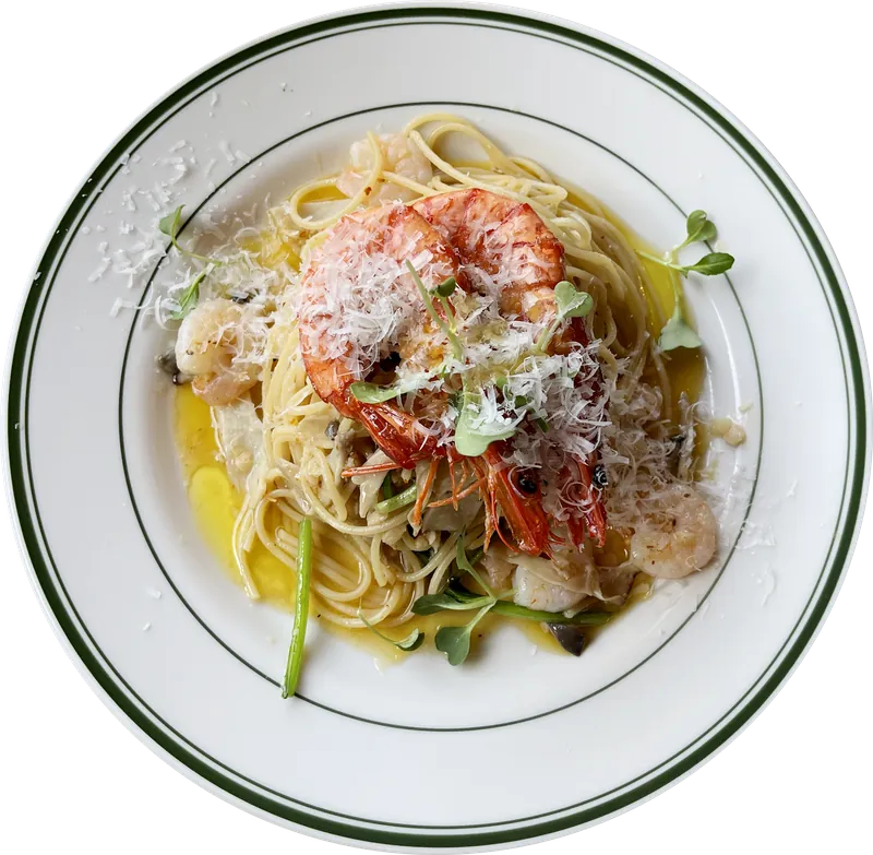 Naengmyeon food PNG with transparent background, real photo cutout