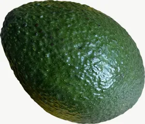 Avocado, deep tone PNG with transparent background, real photo cutout