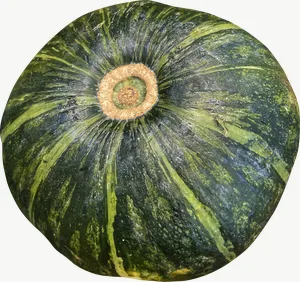 Kabocha squash PNG with transparent background, real photo cutout