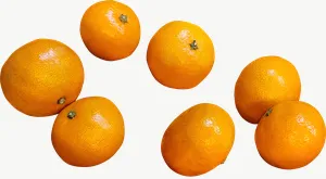 Kumquat cluster PNG with transparent background, real photo cutout