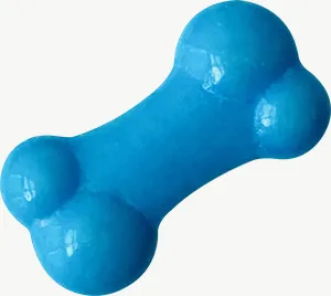 Blue bone candy PNG with transparent background, real photo cutout