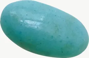 Blue jelly bean candy PNG with transparent background, real photo cutout