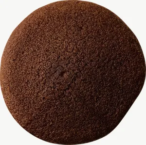 Chocolate cookie candy PNG with transparent background, real photo cutout