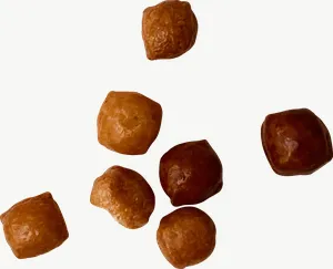 Chocolate cube candy PNG with transparent background, real photo cutout