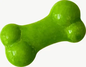 Green bone candy PNG with transparent background, real photo cutout