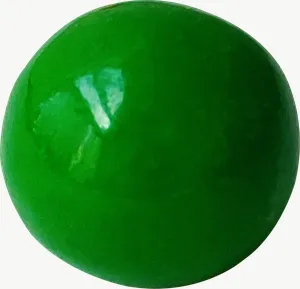 Green gummy ball candy PNG with transparent background, real photo cutout