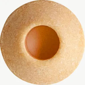 Orange ring candy PNG with transparent background, real photo cutout