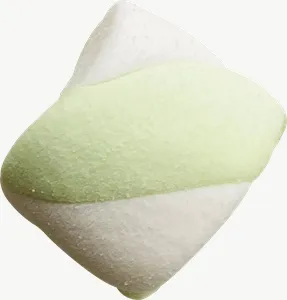 Pastel square marshmallow candy PNG with transparent background, real photo cutout