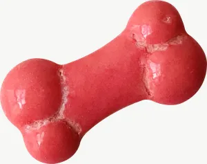Pink bone candy PNG with transparent background, real photo cutout