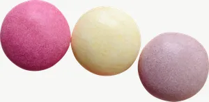 Pink candy beads PNG with transparent background, real photo cutout