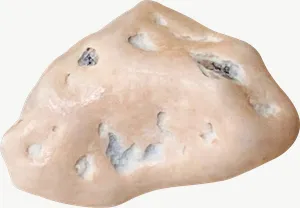 Pink rock candy PNG with transparent background, real photo cutout