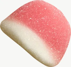 Pink sugar drop candy, cluster PNG with transparent background, real photo cutout