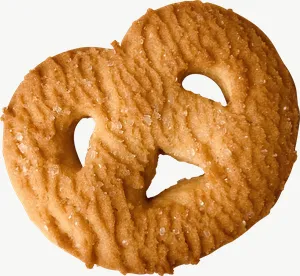 Pretzel candy, cluster PNG with transparent background, real photo cutout