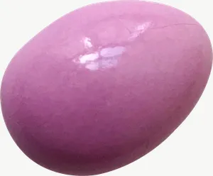 Purple gummy egg candy PNG with transparent background, real photo cutout
