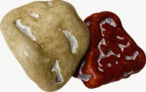 Speckled rock candy PNG with transparent background, real photo cutout