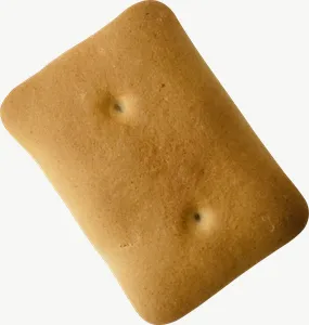 Square cookie candy, single piece PNG with transparent background, real photo cutout