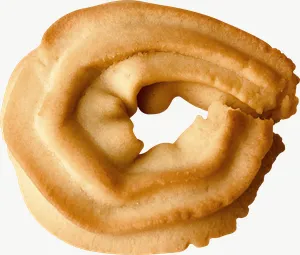 Swirl cookie candy PNG with transparent background, real photo cutout