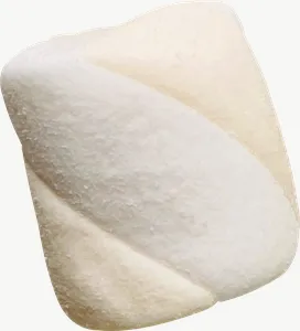 Swirl square marshmallow candy PNG with transparent background, real photo cutout