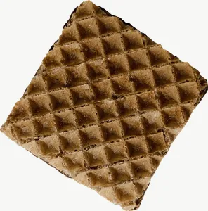 Wafer cookie candy, round PNG with transparent background, real photo cutout