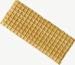 Wafer cookie candy, single piece PNG with transparent background, real photo cutout