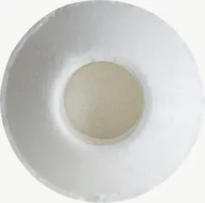 White ring candy PNG with transparent background, real photo cutout