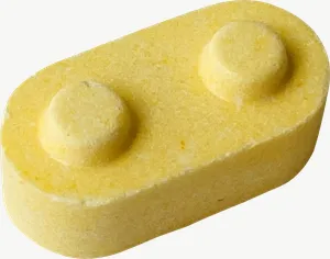 Yellow brick candy PNG with transparent background, real photo cutout