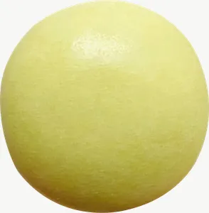Yellow gummy ball candy, cluster PNG with transparent background, real photo cutout