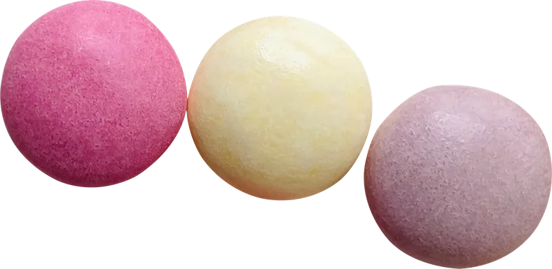 Pink candy beads PNG with transparent background, real photo cutout