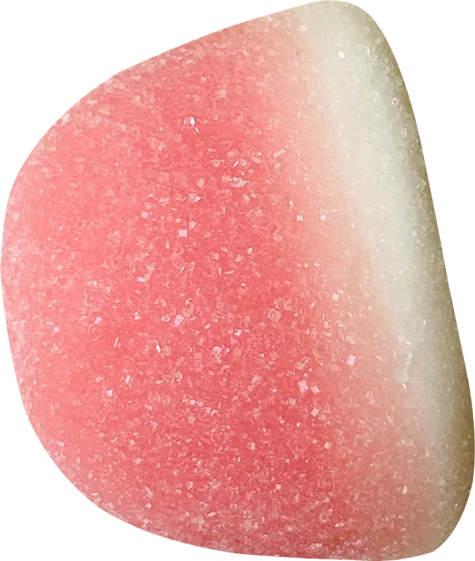 Pink sugar drop candy PNG with transparent background, real photo cutout